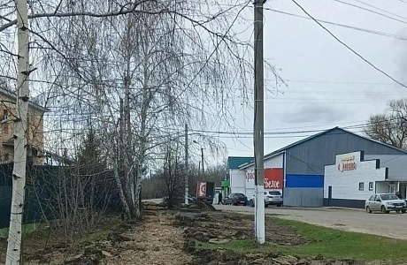 В Колышлее обустраивают тротуары в рамках нацпроекта
